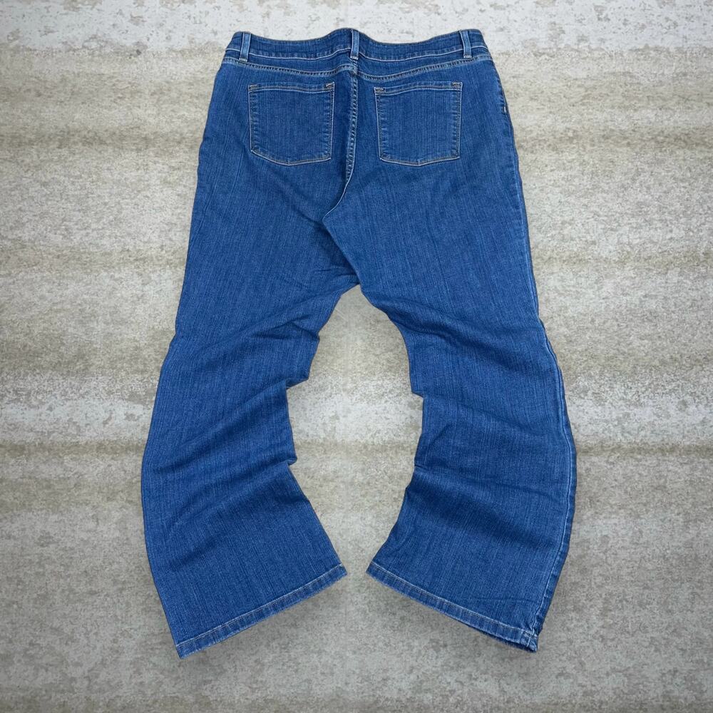 Vintage Y2K LL Bean Jeans Womens 18 Favorite Fit Flared Medium Wash Denim